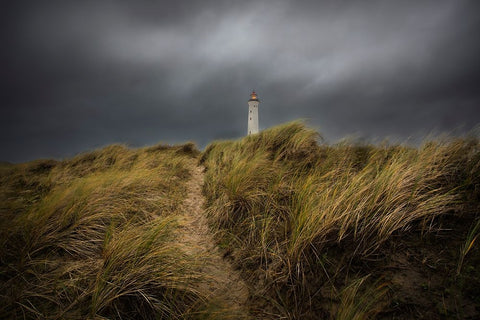 Lyngved White Modern Wood Framed Art Print with Double Matting by Gustafson Pro, Clas