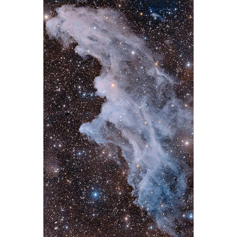 The Witch Head Nebula White Modern Wood Framed Art Print by Chander, Vikas