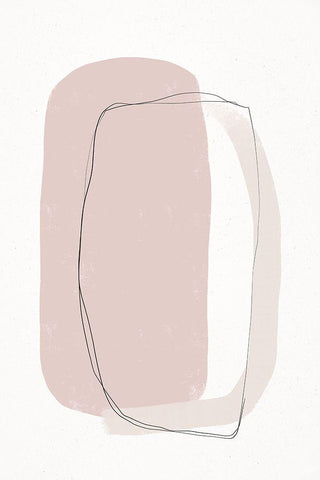 Abstract Bond White Modern Wood Framed Art Print with Double Matting by Sawall, Anastasia