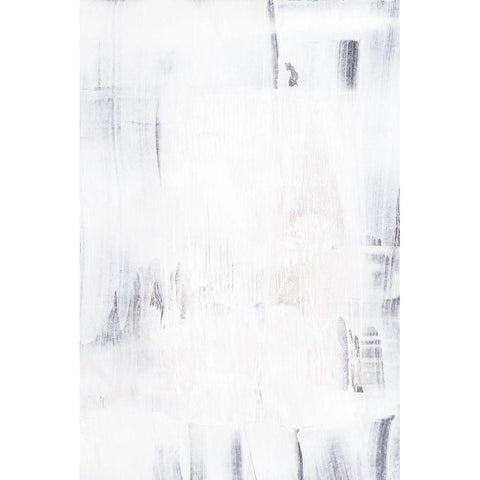 Acrylic Texture White Modern Wood Framed Art Print by Sawall, Anastasia