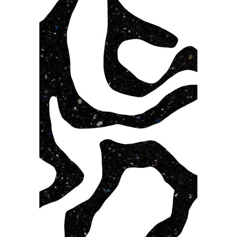 Black Gems Gold Ornate Wood Framed Art Print with Double Matting by Sawall, Anastasia