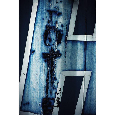 H Black Modern Wood Framed Art Print by Mossholder, Tim