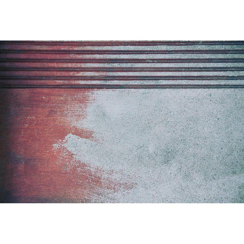 Paint on Concrete Black Modern Wood Framed Art Print by Mossholder, Tim