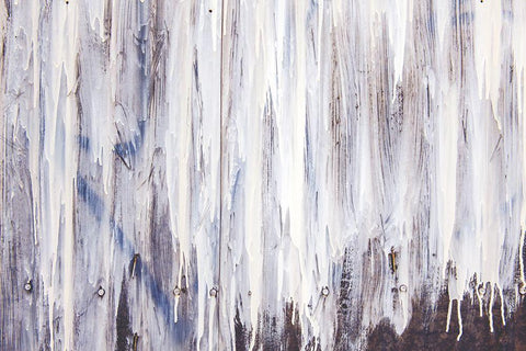 Painted White Modern Wood Framed Art Print with Double Matting by Mossholder, Tim