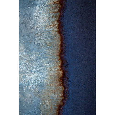 Rusty Metal Black Modern Wood Framed Art Print by Mossholder, Tim