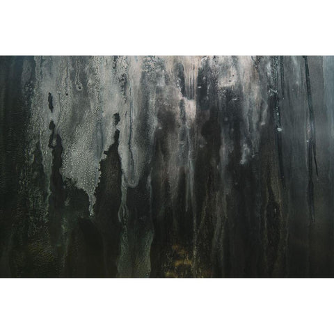 Grunge Window Black Modern Wood Framed Art Print with Double Matting by Mossholder, Tim
