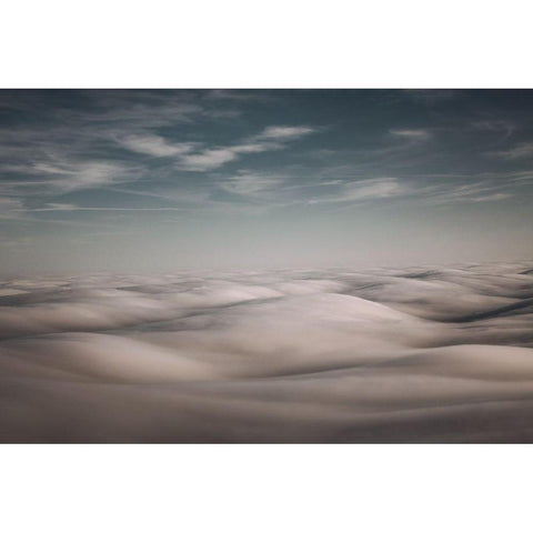 Above the Clouds Black Modern Wood Framed Art Print with Double Matting by Mossholder, Tim