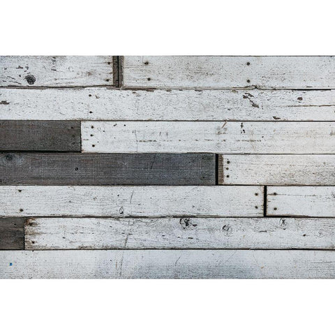 Wood Planks Black Modern Wood Framed Art Print with Double Matting by Mossholder, Tim