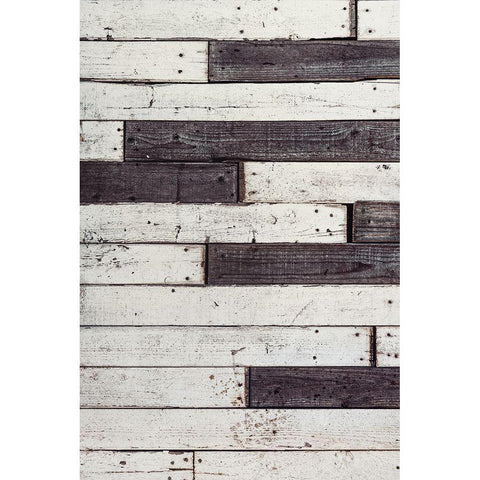 Wood Planks White Modern Wood Framed Art Print by Mossholder, Tim