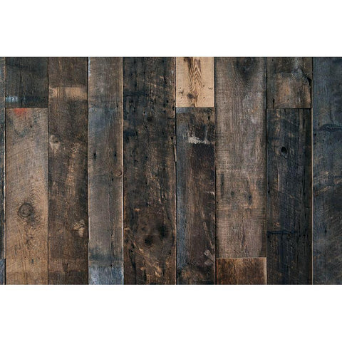 Wood Texture Black Modern Wood Framed Art Print with Double Matting by Mossholder, Tim