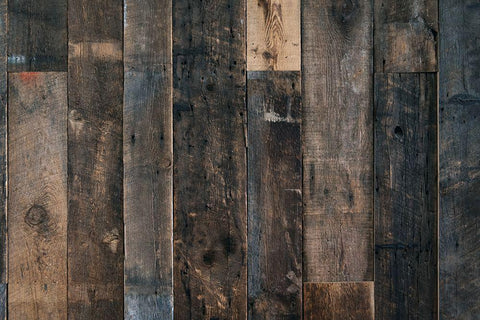 Wood Texture Black Ornate Wood Framed Art Print with Double Matting by Mossholder, Tim
