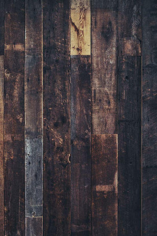 Wood Texture Black Ornate Wood Framed Art Print with Double Matting by Mossholder, Tim