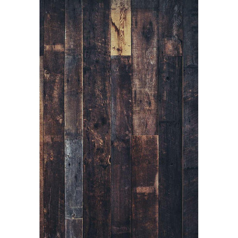 Wood Texture Black Modern Wood Framed Art Print by Mossholder, Tim