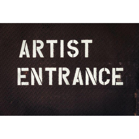 Artist Entrance Black Modern Wood Framed Art Print with Double Matting by Mossholder, Tim