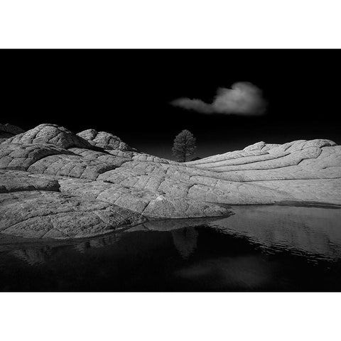 White Pocket White Modern Wood Framed Art Print by Dou, Shenshen