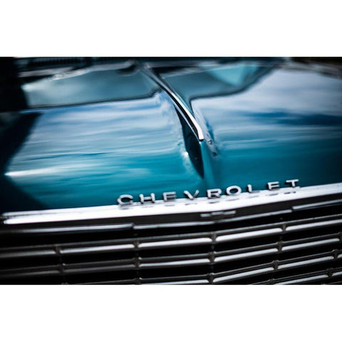 Chevy Black Modern Wood Framed Art Print with Double Matting by Mossholder, Tim