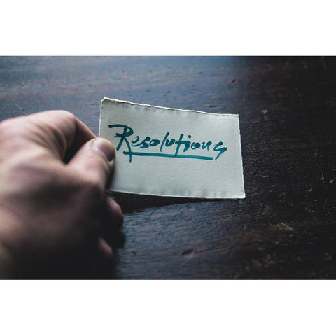 Resolutions White Modern Wood Framed Art Print by Mossholder, Tim