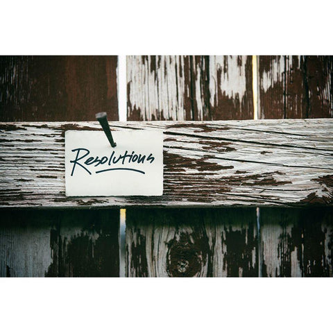 Resolutions Black Modern Wood Framed Art Print by Mossholder, Tim