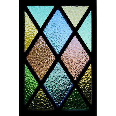 Back Door Window Black Modern Wood Framed Art Print with Double Matting by Mossholder, Tim