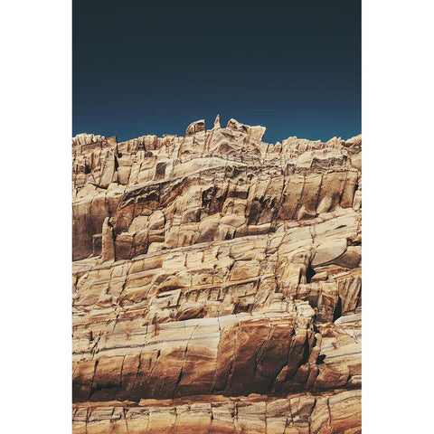 Rock Formations Black Modern Wood Framed Art Print with Double Matting by Mossholder, Tim