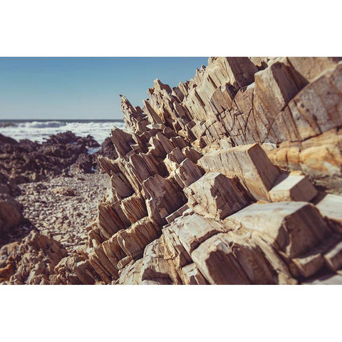 Rock Formations Black Modern Wood Framed Art Print with Double Matting by Mossholder, Tim