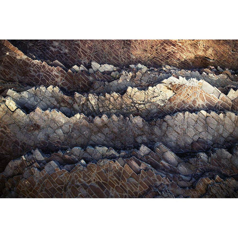 Rock Formations Gold Ornate Wood Framed Art Print with Double Matting by Mossholder, Tim