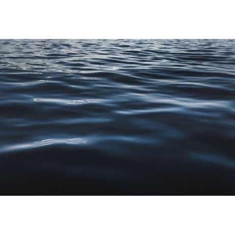 Water Textures White Modern Wood Framed Art Print by Mossholder, Tim