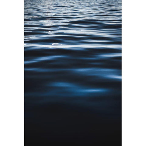 Water Textures Black Modern Wood Framed Art Print by Mossholder, Tim