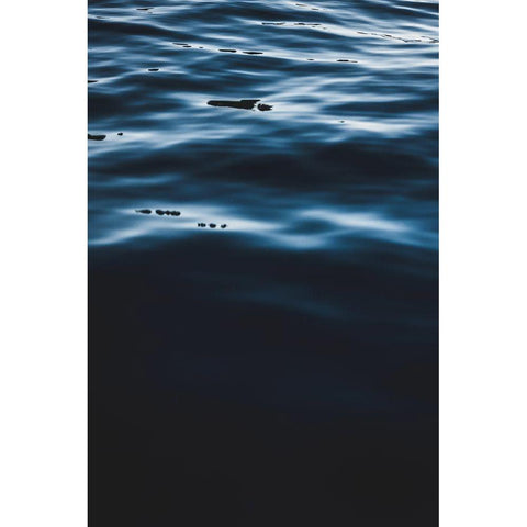 Water Textures Black Modern Wood Framed Art Print by Mossholder, Tim