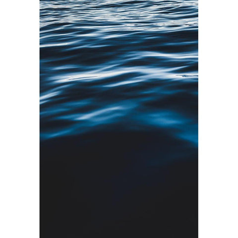 Water Textures Black Modern Wood Framed Art Print with Double Matting by Mossholder, Tim