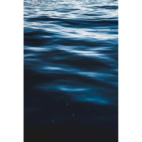 Water Textures Black Modern Wood Framed Art Print by Mossholder, Tim