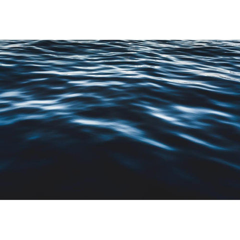 Water Textures Black Modern Wood Framed Art Print by Mossholder, Tim
