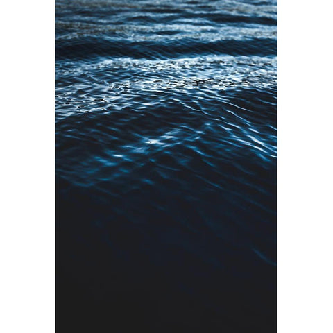 Water Textures Black Modern Wood Framed Art Print by Mossholder, Tim