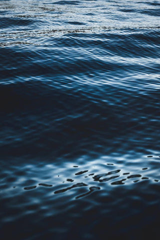 Water Textures White Modern Wood Framed Art Print with Double Matting by Mossholder, Tim