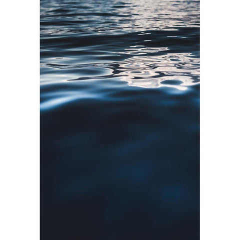 Water Textures Black Modern Wood Framed Art Print by Mossholder, Tim