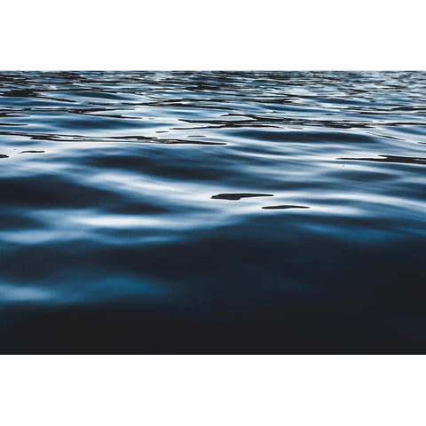 Water Textures Black Modern Wood Framed Art Print with Double Matting by Mossholder, Tim