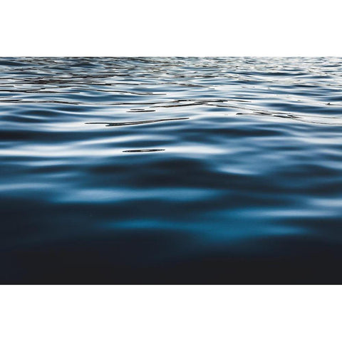 Water Textures White Modern Wood Framed Art Print by Mossholder, Tim