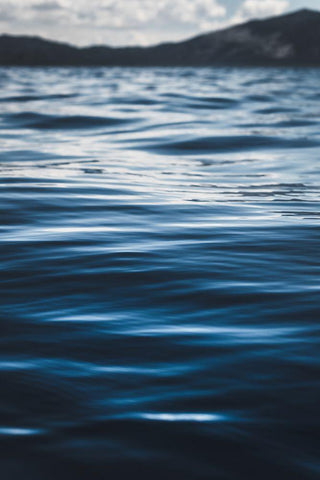 Water Textures White Modern Wood Framed Art Print with Double Matting by Mossholder, Tim