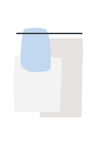 Life in Layers White Modern Wood Framed Art Print with Double Matting by Sawall, Anastasia