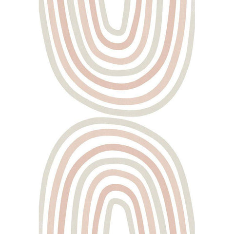 Double Rainbow White Modern Wood Framed Art Print by Sawall, Anastasia