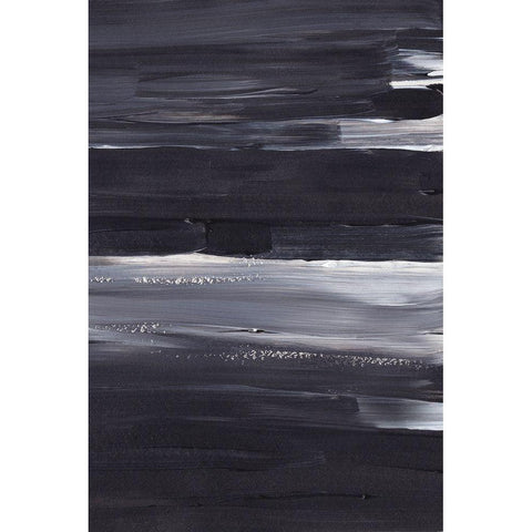 Shades of Blue Black Modern Wood Framed Art Print by Sawall, Anastasia