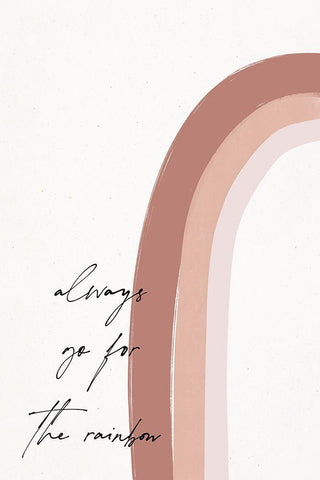 Always go for the Rainbow Black Ornate Wood Framed Art Print with Double Matting by Sawall, Anastasia