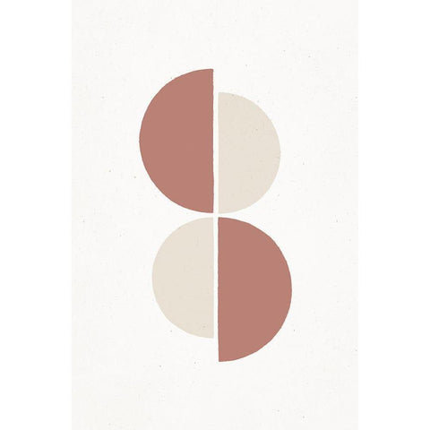 Rust and Sand - Duo Black Modern Wood Framed Art Print with Double Matting by Sawall, Anastasia