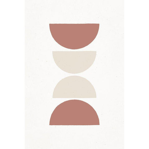 Rust and Sand - Lungo White Modern Wood Framed Art Print by Sawall, Anastasia