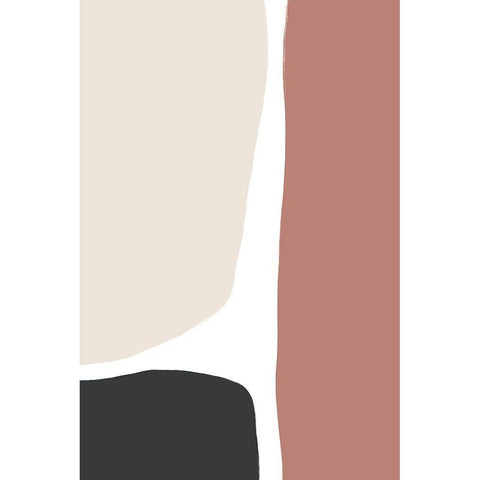 Natural Shades Trio Black Modern Wood Framed Art Print with Double Matting by Sawall, Anastasia