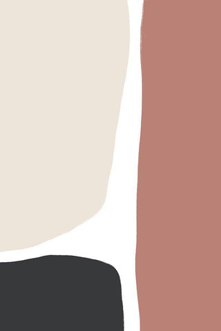 Natural Shades Trio White Modern Wood Framed Art Print with Double Matting by Sawall, Anastasia