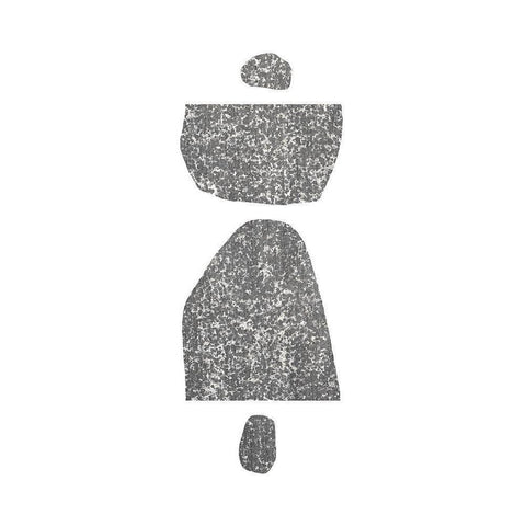 Textured Shapes Black Modern Wood Framed Art Print with Double Matting by Sawall, Anastasia
