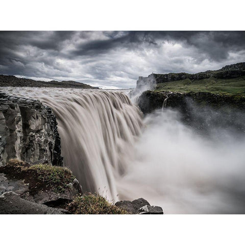 At The Edge Of The World White Modern Wood Framed Art Print by Wonisch, Andreas