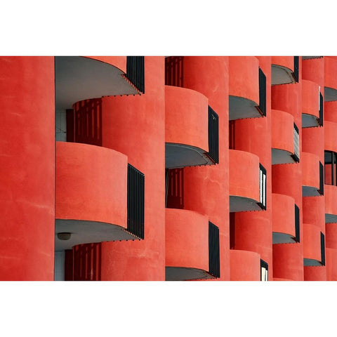 private spaces Gold Ornate Wood Framed Art Print with Double Matting by Wride, Linda