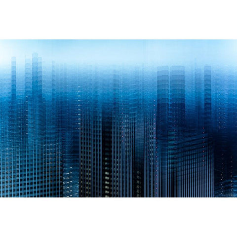 tokyo layers White Modern Wood Framed Art Print by Makoto, Sasaki